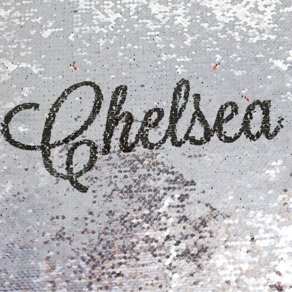 Red silver reversible sequinned pillow and Chelsea pillowcase decor Christmas - Picture 12 of 12